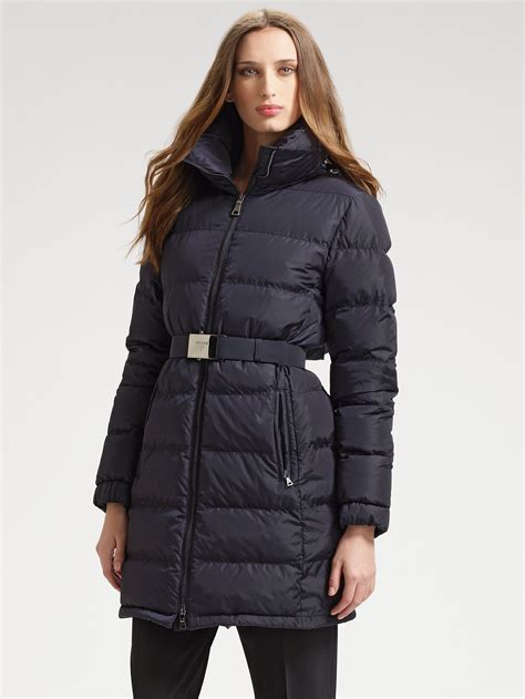 women's prada coats|prada women's down coat.